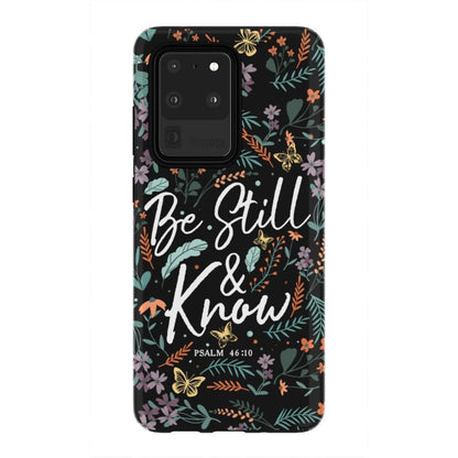 Psalm 4610 Be Still And Know Wildflowers Butterflies Christian Phone Case - Scripture Phone Cases - Iphone Cases Christian