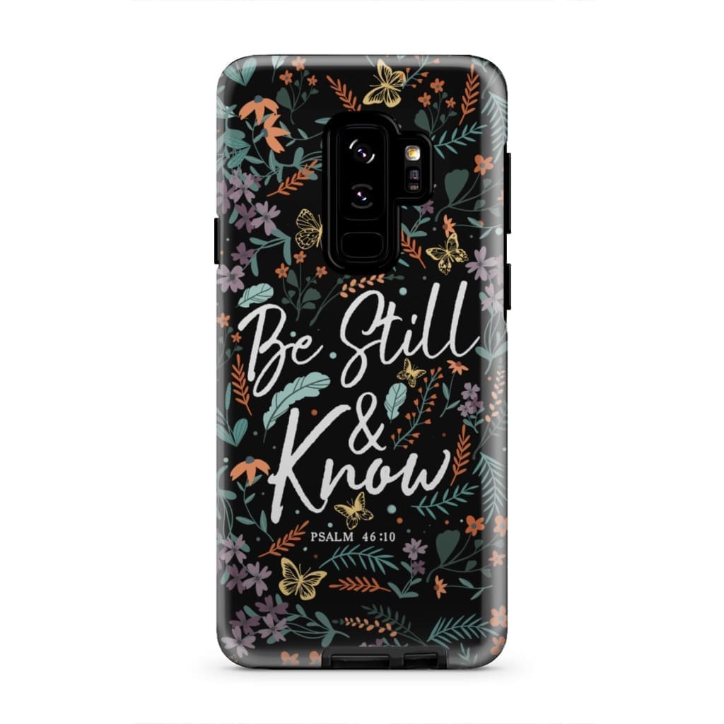 Psalm 4610 Be Still And Know Wildflowers Butterflies Christian Phone Case - Scripture Phone Cases - Iphone Cases Christian