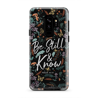 Psalm 4610 Be Still And Know Wildflowers Butterflies Christian Phone Case - Scripture Phone Cases - Iphone Cases Christian