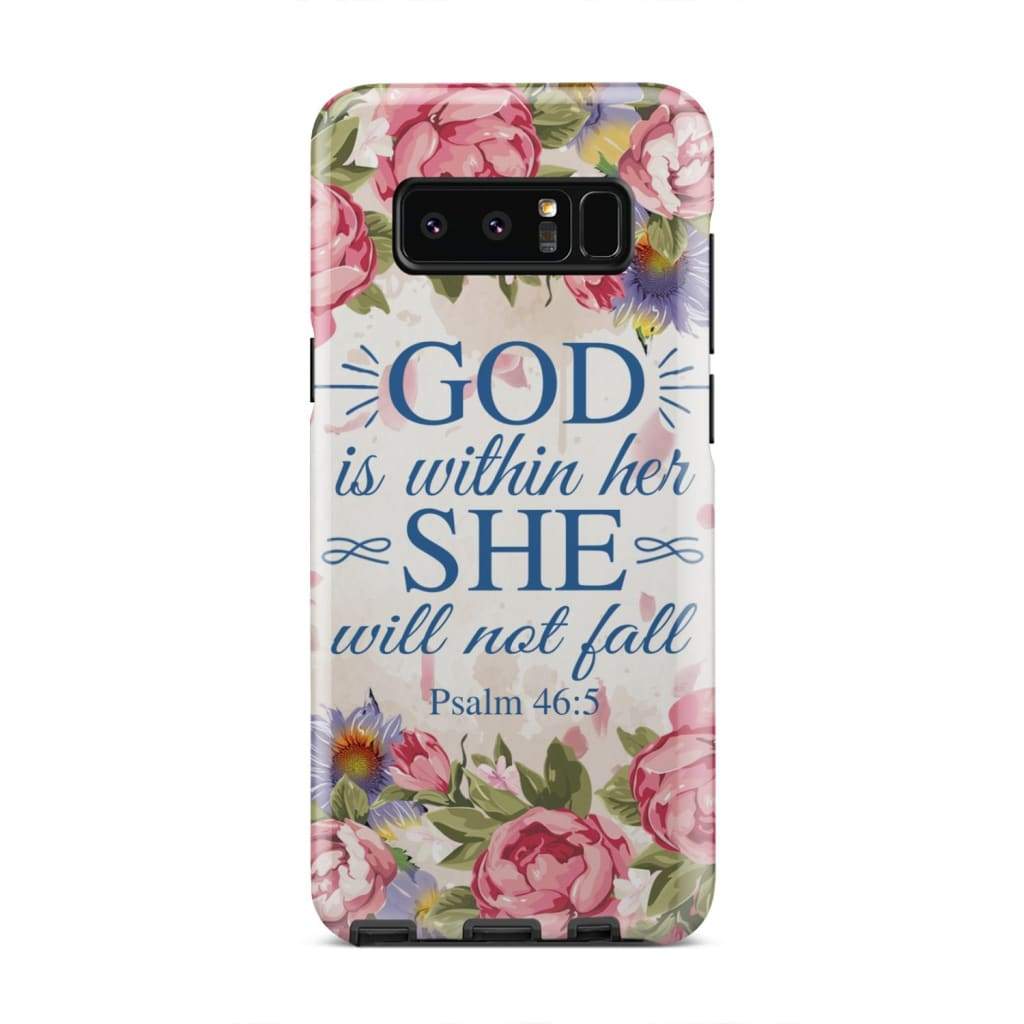 Psalm 465 God Is Within Her She Will Not Fall Phone Case - Bible Verse Phone Cases - Iphone Samsung Phone Case
