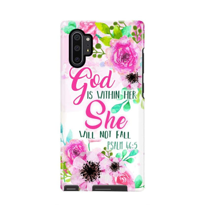 Psalm 465 God Is Within Her She Will Not Fall Phone Case - Scripture Phone Cases - Iphone Cases Christian