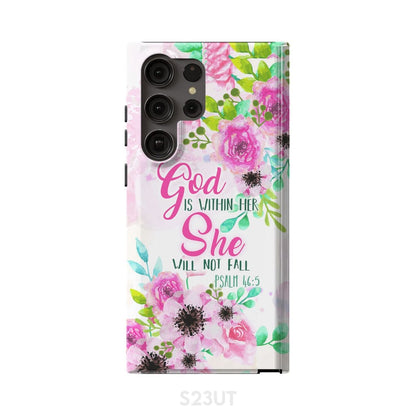 Psalm 465 God Is Within Her She Will Not Fall Phone Case - Scripture Phone Cases - Iphone Cases Christian