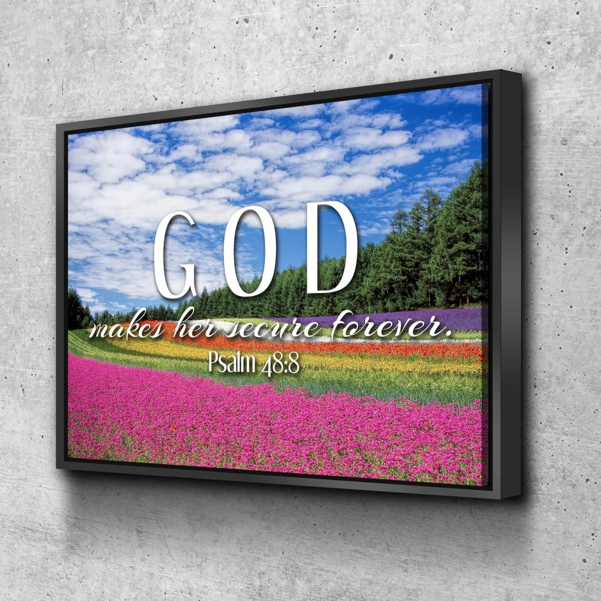 Psalm 488 Canvas Wall Art Print - Christian Canvas Wall Art