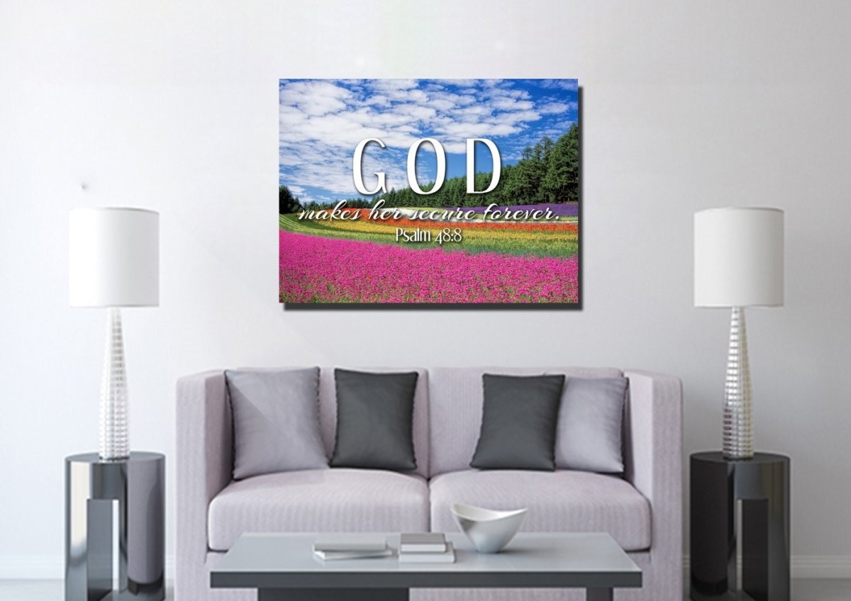 Psalm 488 Canvas Wall Art Print - Christian Canvas Wall Art