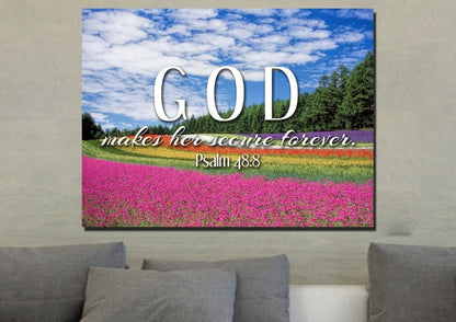 Psalm 488 Canvas Wall Art Print - Christian Canvas Wall Art