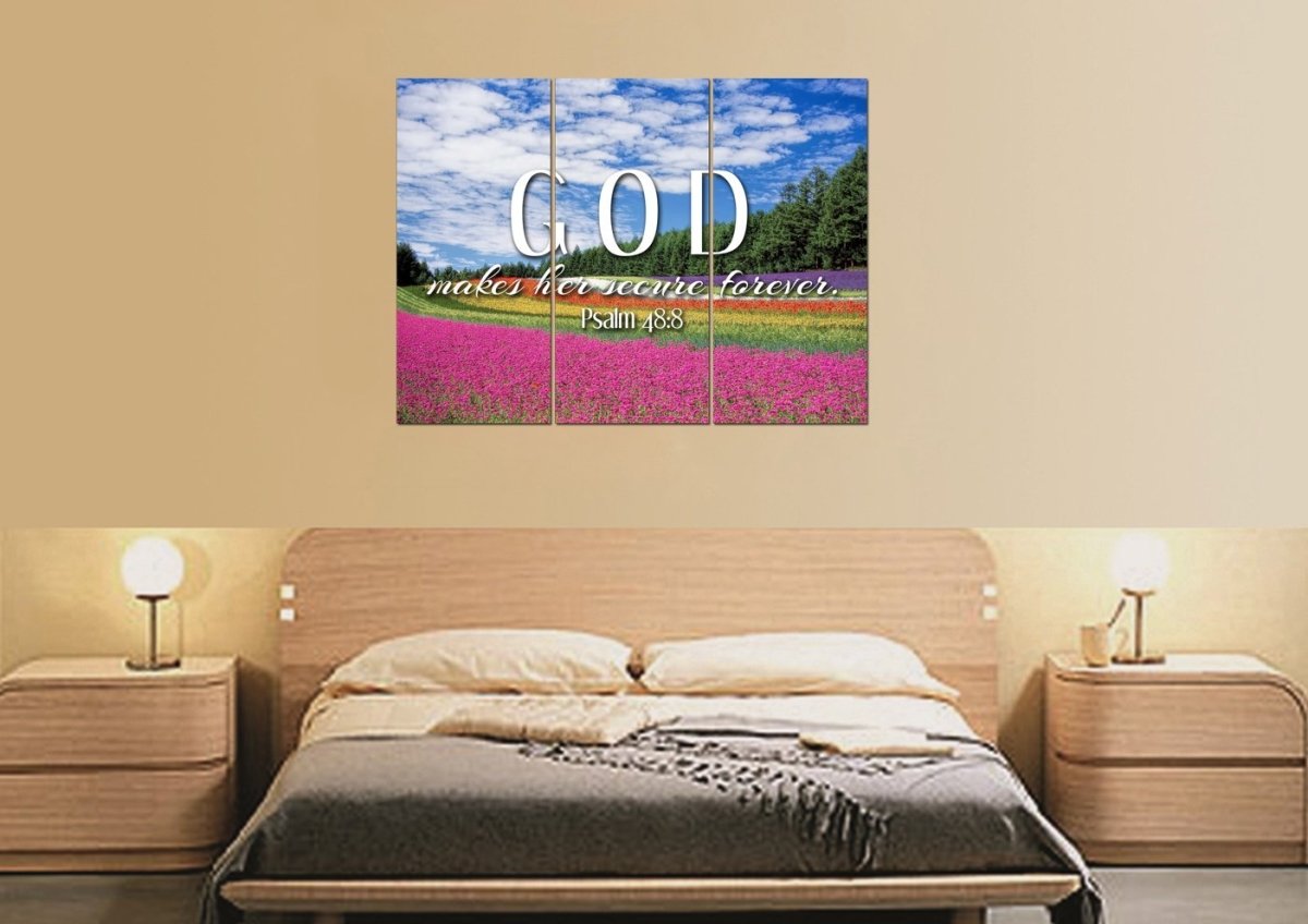 Psalm 488 Canvas Wall Art Print - Christian Canvas Wall Art