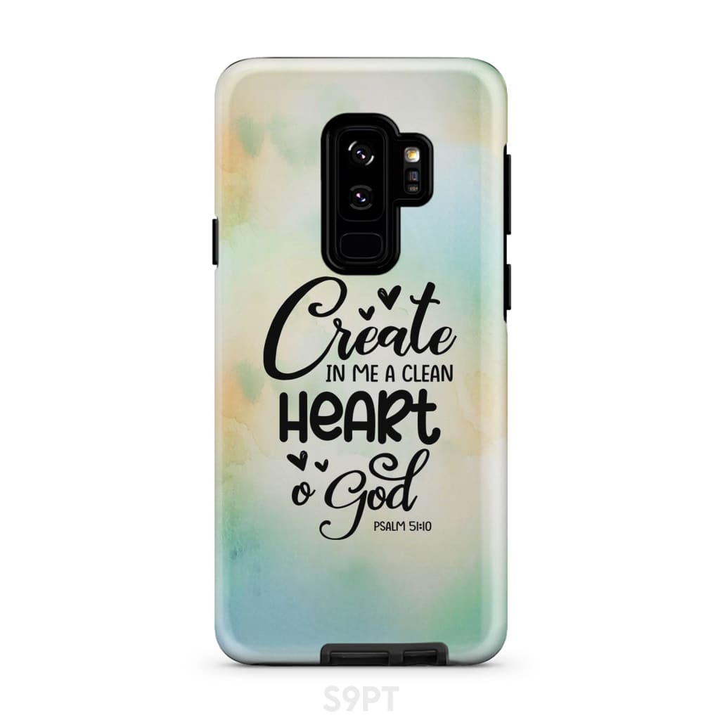 Psalm 5110 Create In Me A Clean Heart - O God Phone Case - Inspirational Bible Scripture iPhone Cases