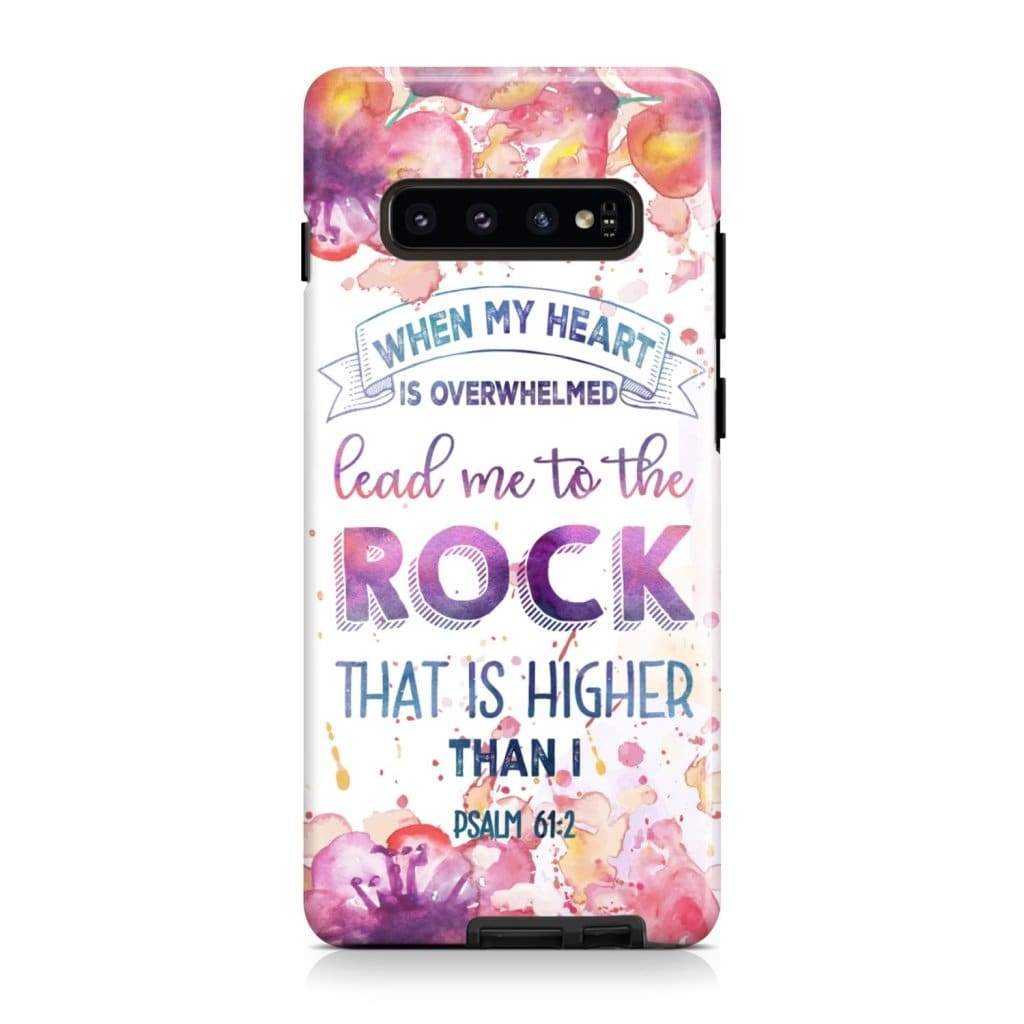 Psalm 612 When My Heart Is Overwhelmed Phone Case - Scripture Phone Cases - Iphone Cases Christian
