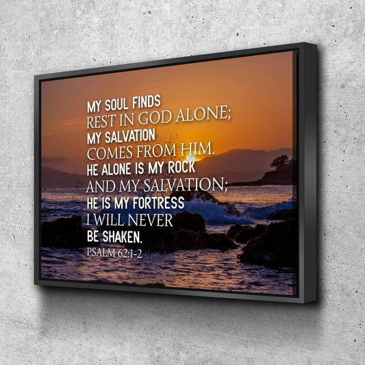 Psalm 621-2 Canvas Wall Art Print - Christian Canvas Wall Art