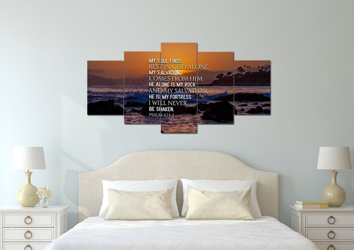 Psalm 621-2 Canvas Wall Art Print - Christian Canvas Wall Art
