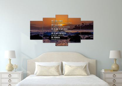 Psalm 621-2 Canvas Wall Art Print - Christian Canvas Wall Art