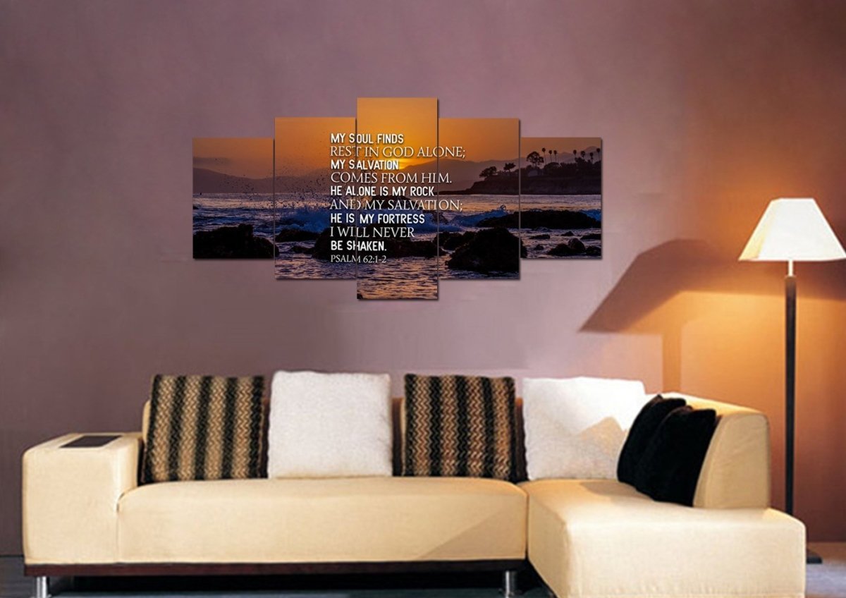 Psalm 621-2 Canvas Wall Art Print - Christian Canvas Wall Art