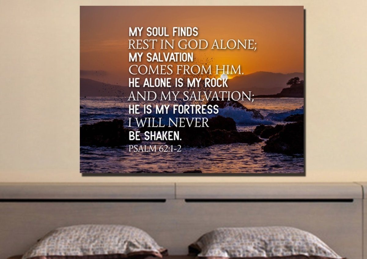 Psalm 621-2 Canvas Wall Art Print - Christian Canvas Wall Art