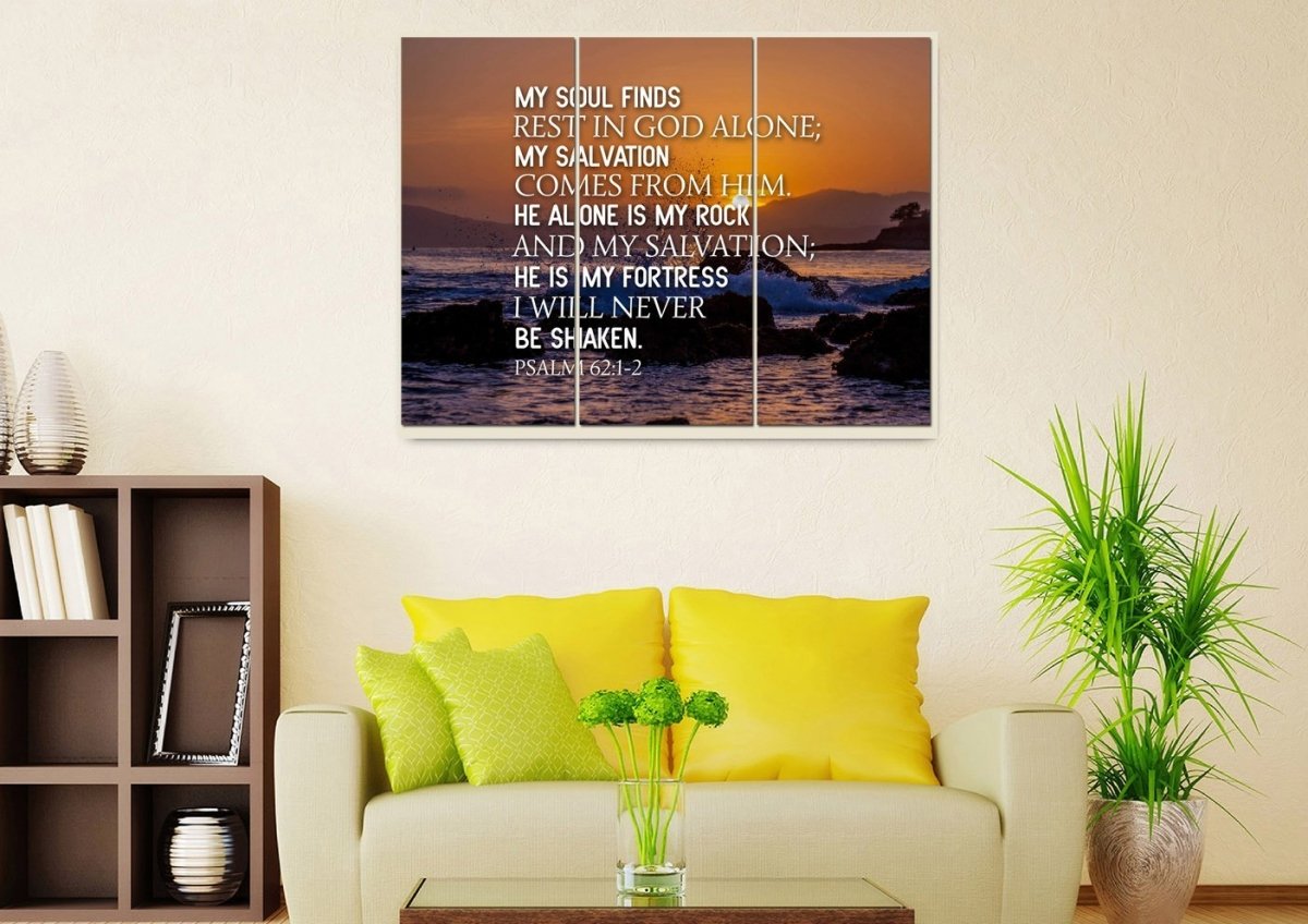 Psalm 621-2 Canvas Wall Art Print - Christian Canvas Wall Art