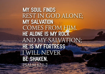 Psalm 621-2 Canvas Wall Art Print - Christian Canvas Wall Art
