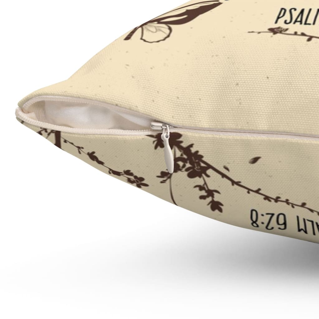 Psalm 628 Trust In Him At All Times Bible Verse Pillow