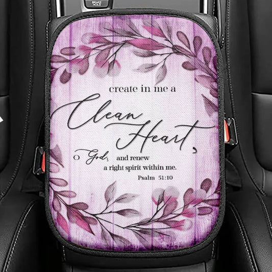 Psalm 91 He Will Call Upon Me And I Will Answer Him Seat Box Cover, Christian Car Center Console Cover