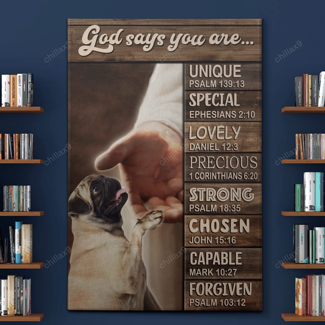 Pug - God Says You Are Canvas - Canvas Decor Ideas