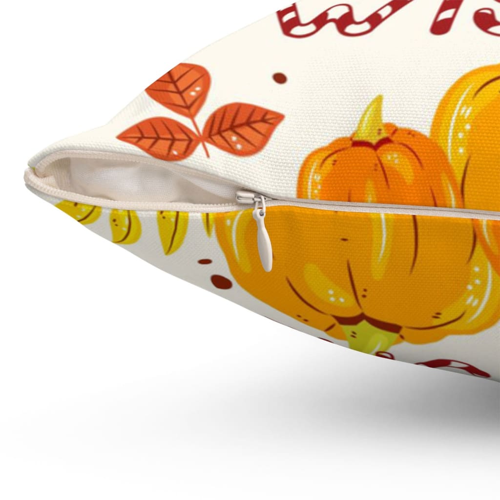 Pumpkin Kisses And Harvest Wishes Christian Pillow