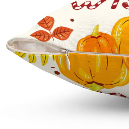 Pumpkin Kisses And Harvest Wishes Christian Pillow