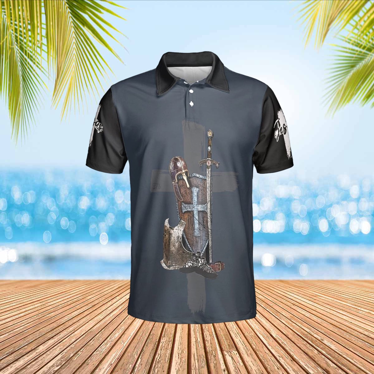Put On The Full Armor Of God Jesus Polo Shirts - Christian Shirt For Men And Women