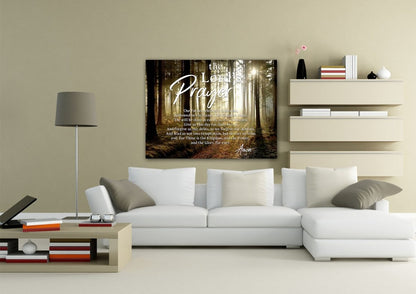 Quiet Forest & The Lords Prayer Wall Art - Christian Canvas Wall Art