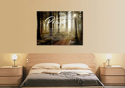 Quiet Forest & The Lords Prayer Wall Art - Christian Canvas Wall Art