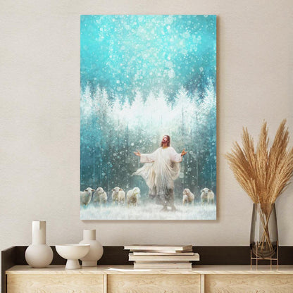 Radiance Jesus And Snow Canvas - Jesus Canvas - Christian Wall Art Poster