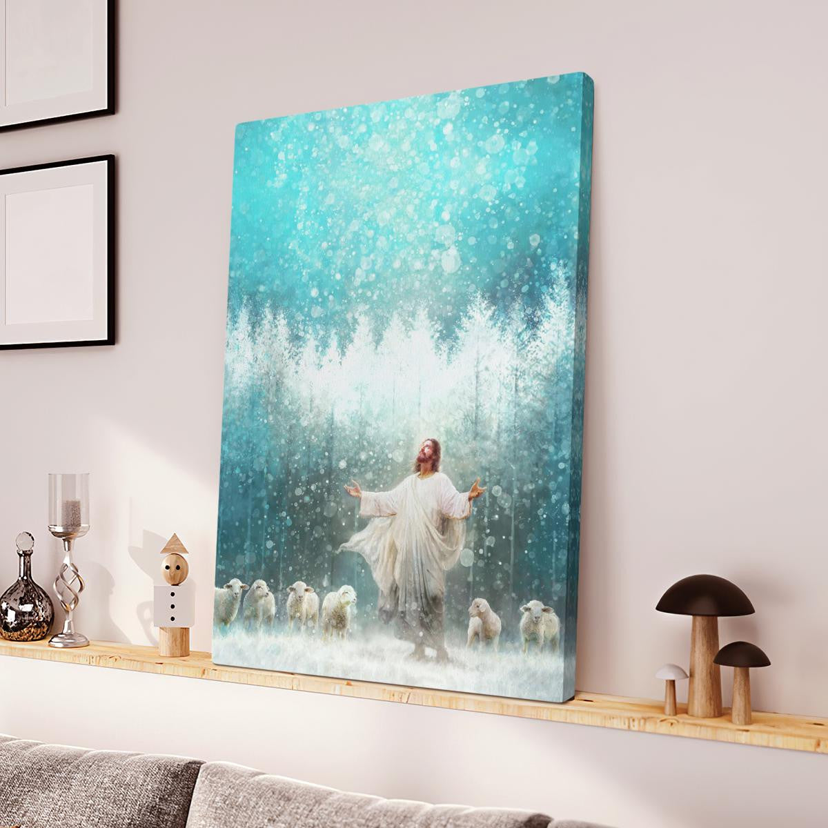Radiance Jesus And Snow Canvas - Jesus Canvas - Christian Wall Art Poster