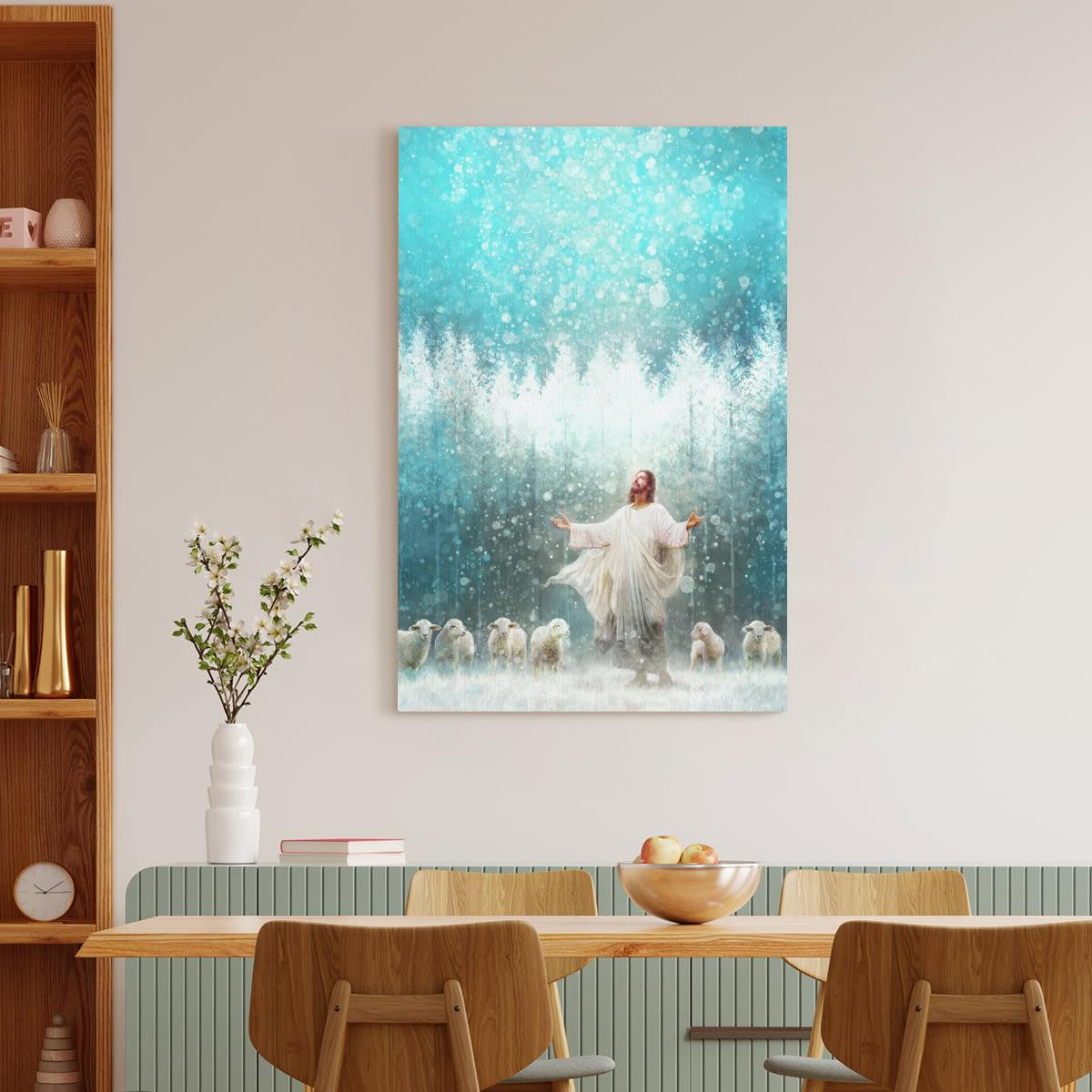 Radiance Jesus And Snow Canvas - Jesus Canvas - Christian Wall Art Poster