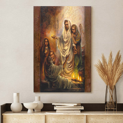 Raising Lazarus Canvas Wall Art - Jesus Canvas Pictures - Christian Canvas Wall Art