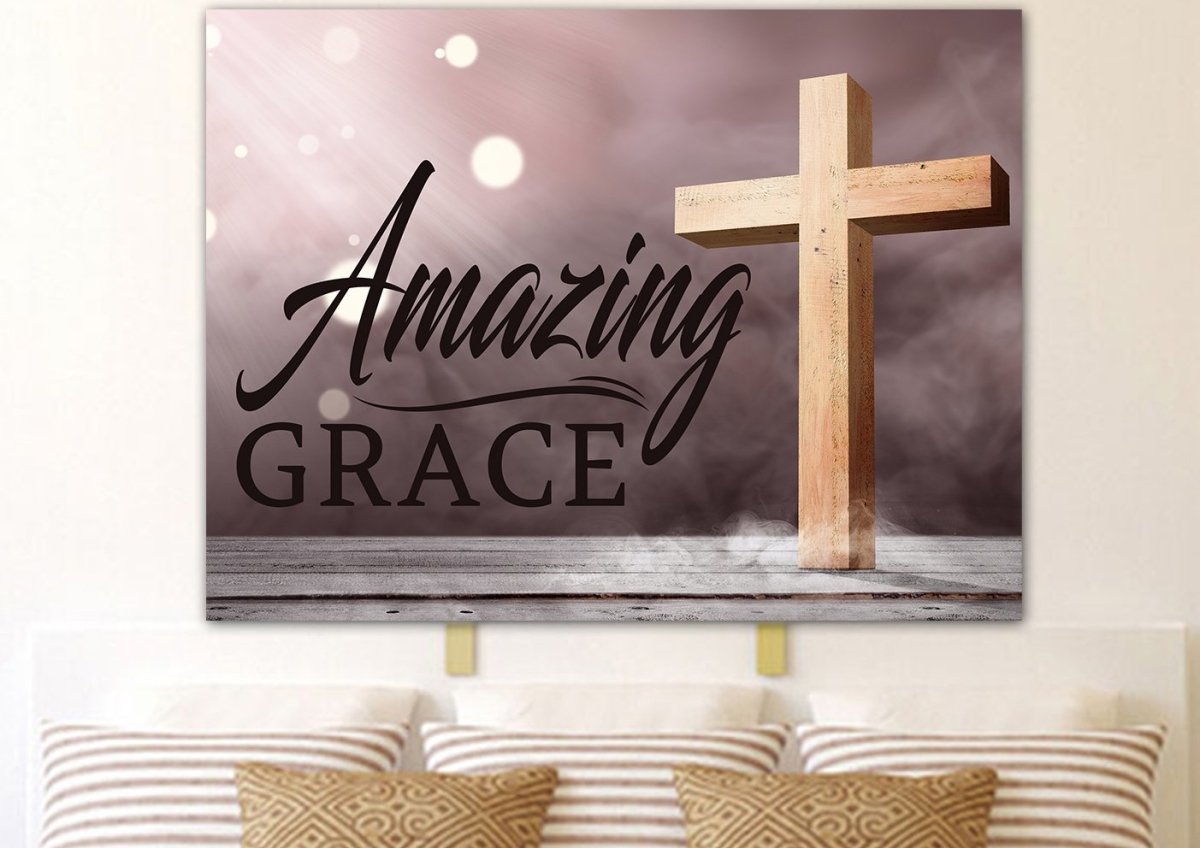 Rays Amazing Grace Wall Art & Decor - Christian Canvas Wall Art