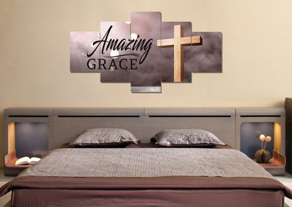 Rays Amazing Grace Wall Art & Decor - Christian Canvas Wall Art