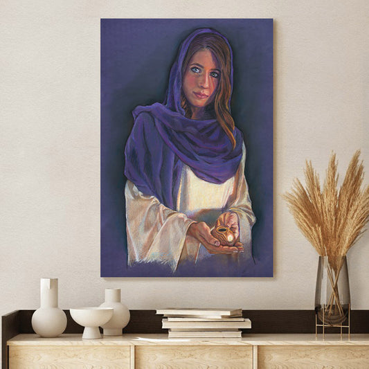 Ready Lamp Canvas Wall Art - Jesus Canvas Pictures - Christian Canvas Wall Art