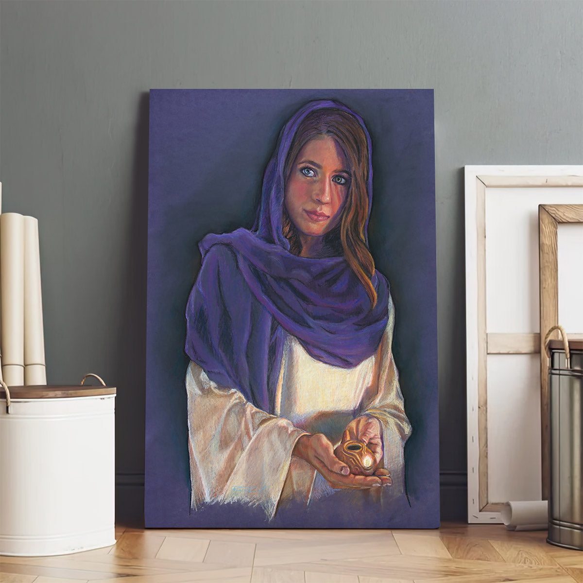 Ready Lamp Canvas Wall Art - Jesus Canvas Pictures - Christian Canvas Wall Art