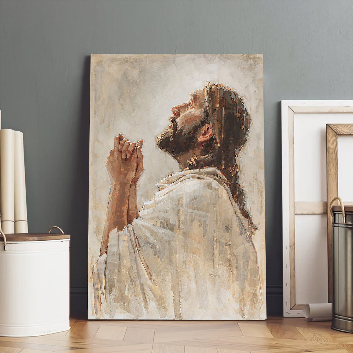 Redeeming Light Canvas Wall Art - Jesus Picture - Jesus Portrait Canvas