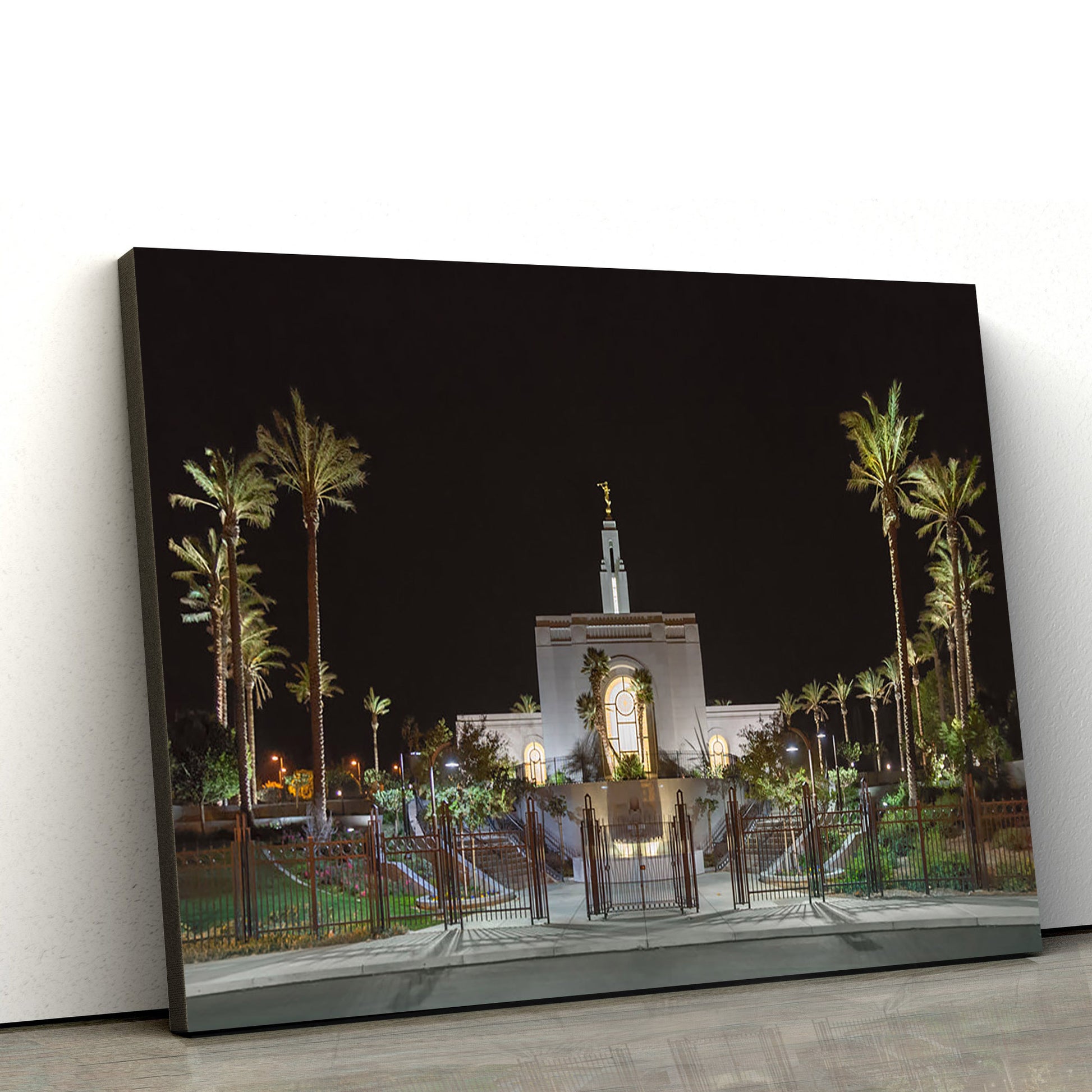 Redlands Temple Gate Canvas Wall Art - Jesus Christ Picture - Canvas Christian Wall Art