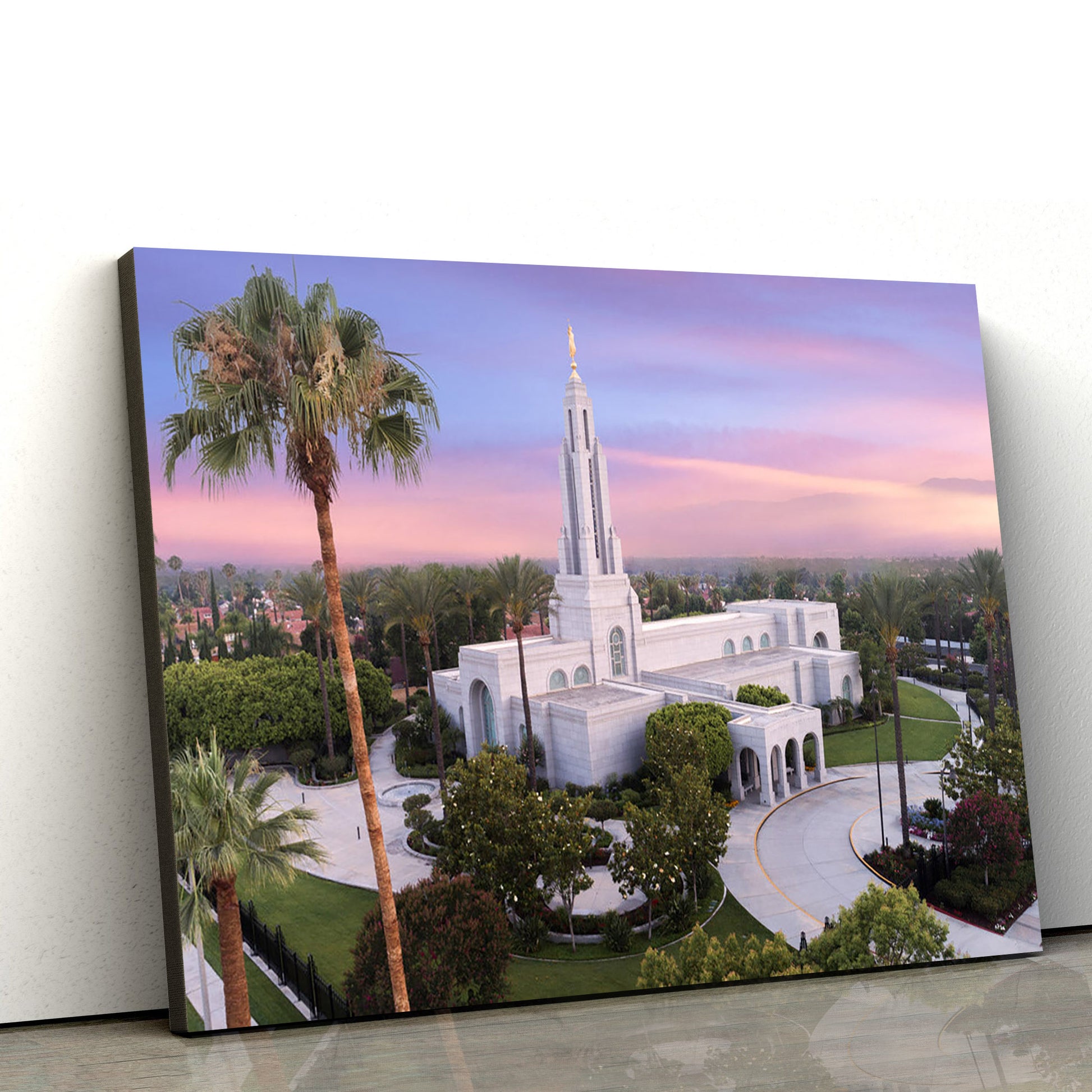 Redlands Temple Greater Heights Canvas Wall Art - Jesus Christ Picture - Canvas Christian Wall Art