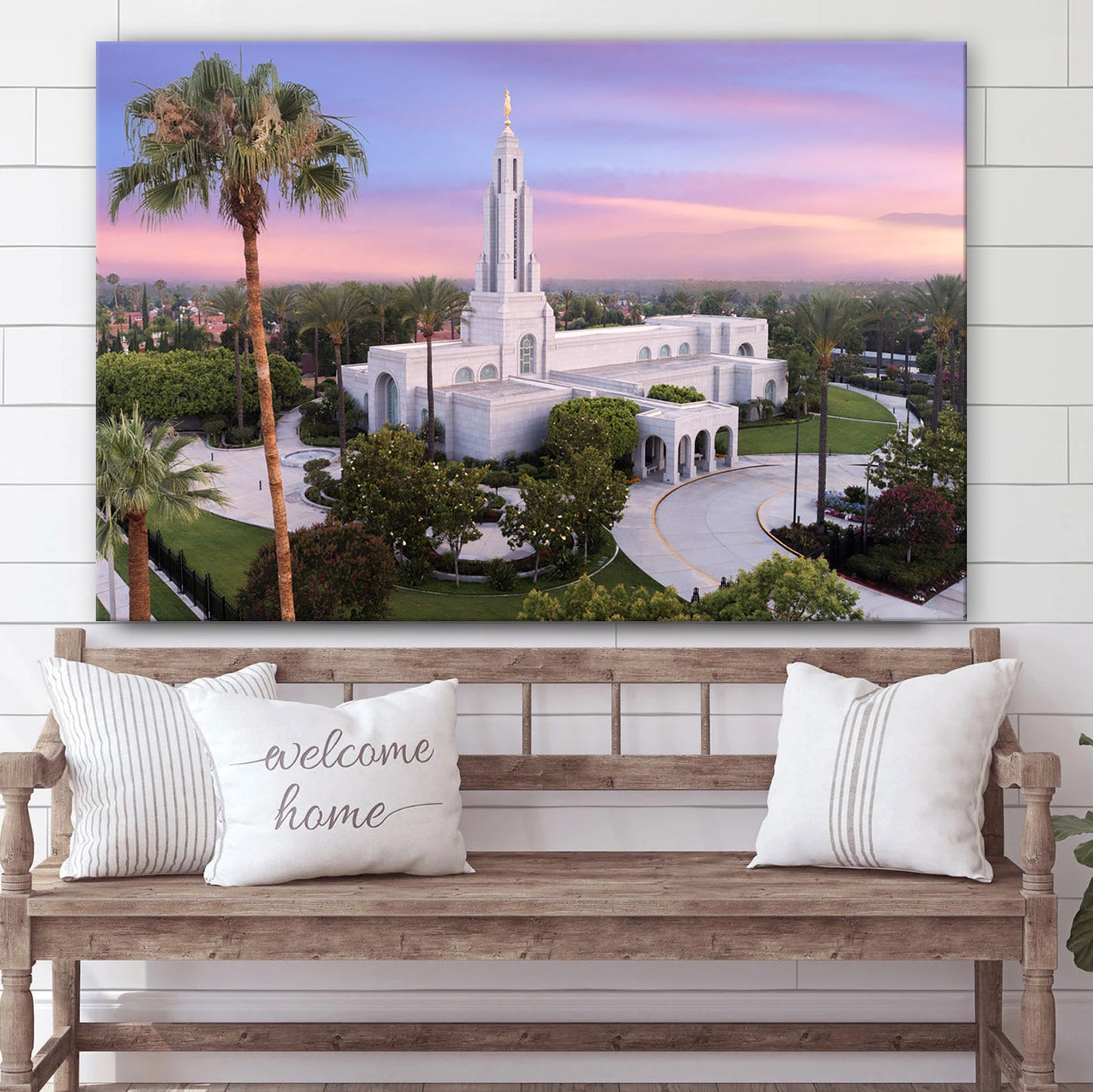 Redlands Temple Greater Heights Canvas Wall Art - Jesus Christ Picture - Canvas Christian Wall Art