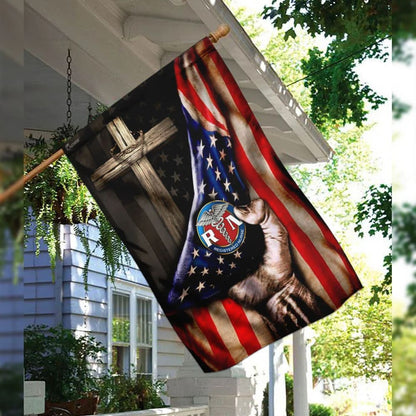 Registered Nurse Christian Cross America House Flags - Christian Garden Flags - Outdoor Christian Flag