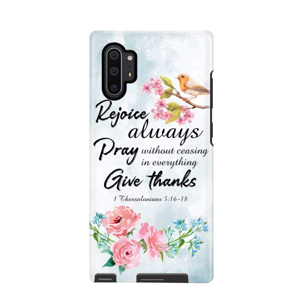 Rejoice Always Pray Without Ceasing Bible Verse Phone Case - Scripture Phone Cases - Iphone Cases Christian
