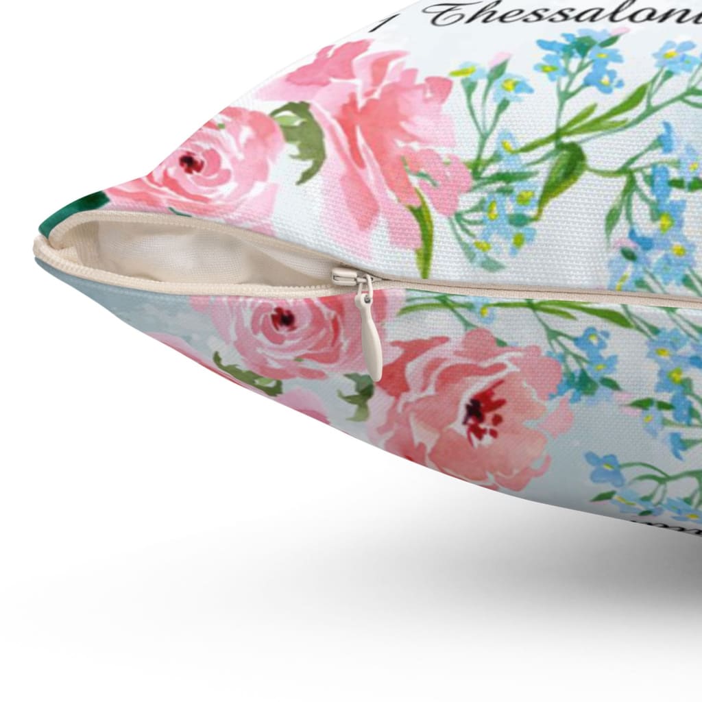 Rejoice Always Pray Without Ceasing Bible Verse Pillow