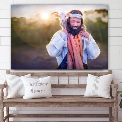 Rejoice Canvas Picture - Jesus Canvas Wall Art - Christian Wall Art