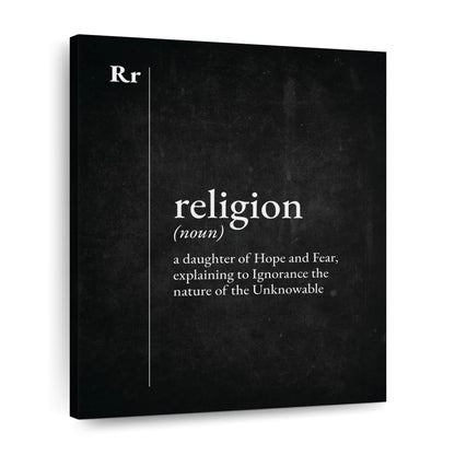 Religion Explained Wall Art Canvas - Canvas Religious Wall Art - Christian Wall Decor Living Room