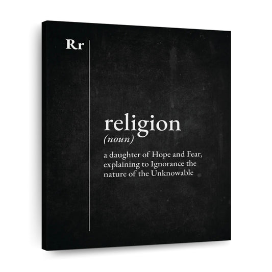 Religion Explained Wall Art Canvas - Canvas Religious Wall Art - Christian Wall Decor Living Room