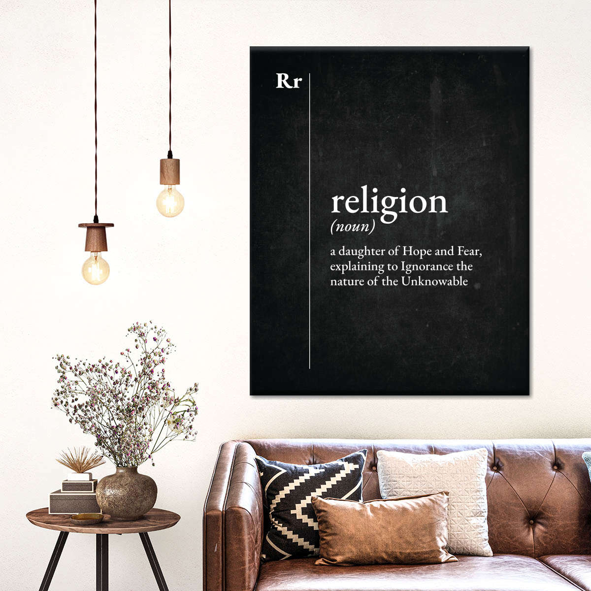 Religion Explained Wall Art Canvas - Canvas Religious Wall Art - Christian Wall Decor Living Room