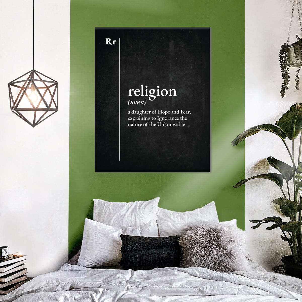 Religion Explained Wall Art Canvas - Canvas Religious Wall Art - Christian Wall Decor Living Room