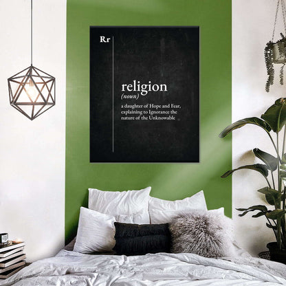 Religion Explained Wall Art Canvas - Canvas Religious Wall Art - Christian Wall Decor Living Room