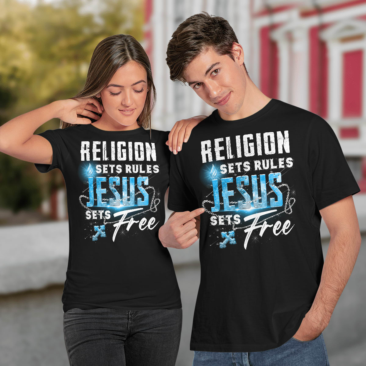 Religion Sets Rules Jesus Sets Free, God T-Shirt, Jesus Sweatshirt Hoodie, Faith T-Shirt
