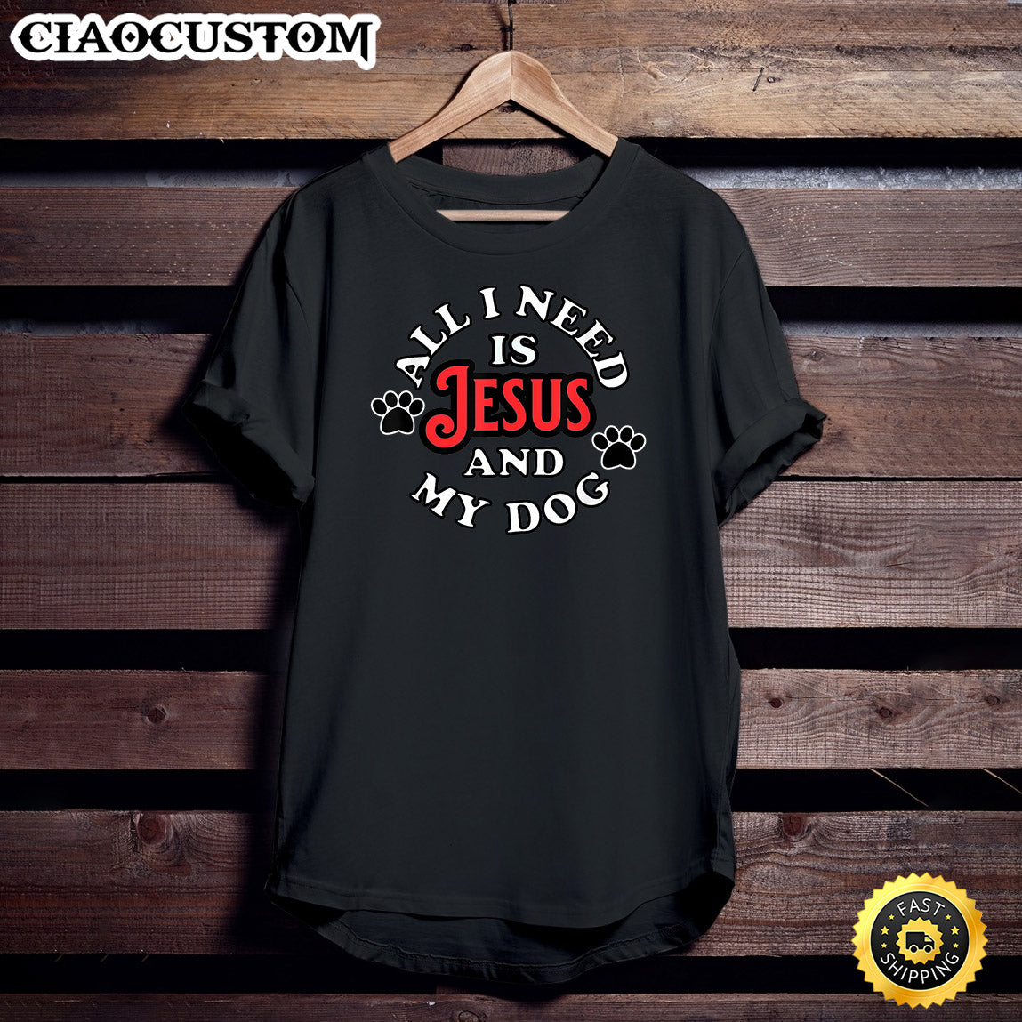 Religious Spiritual Faith All I Need Is Jesus And My Dog Unisex T Shirt - Men Women T-Shirts